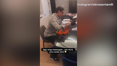 Elena Santarelli interrogata da...Corradi