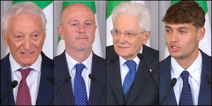 Il tennis azzurro da Mattarella: "Un onore immenso rappresentare questo paese"