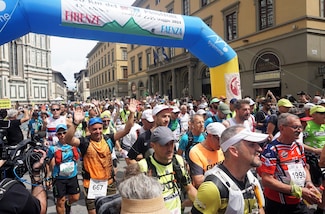 Giorgio Calcaterra e i top runner della 100km del Passatore