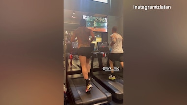 Ibra va di corsa sul tapis roulant