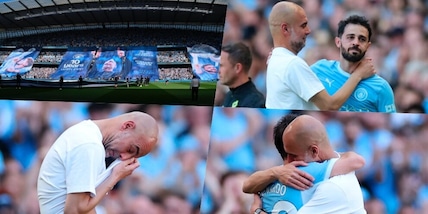 Guardiola e l’ultima con il City: l’emozionante coreografia. Poi in lacrime dopo il cambio di Bernardo Silva Guardiola e l’ultima con il City: l’emozionante coreografia. Poi in lacrime dopo il cambio di Bernardo Silva