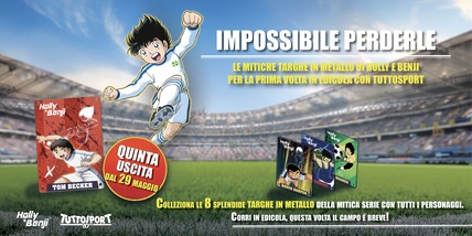 Holly e Benji, non perdere l’appuntamento settimanale: arriva Tom Becker