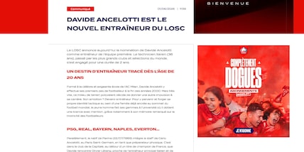 Ligue 1, ufficiale: il Lille annuncia Davide Ancelotti come nuovo allenatore