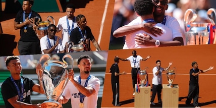 Dembélé, Doué e compagni al Roland Garros con le due Champions: Psg, festa infinita a Parigi!