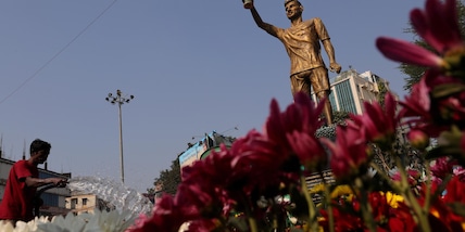 Rimossa per sicurezza la statua di Messi in India, 'oscillava al vento'
