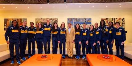 Le azzurre ricevute a Brasilia dall'Ambasciatore italiano