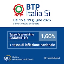 Domani via al collocamento del Btp Italia sì, ombrello per il caro-prezzi