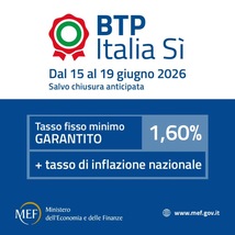 Btp Italia Sì raccoglie 1,4 miliardi a metà della seconda seduta di collocamento