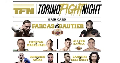 Torino Fight Night: 3 titoli internazionali nella notte degli sport da combattimento