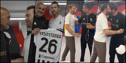 Lichtsteiner ritrova la Juve, Spalletti gli consegna la maglia
