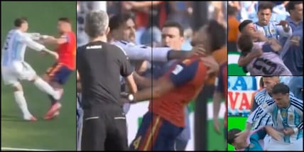Follia Paredes, calci e mani al collo in campo: rissa shock dopo la finale persa