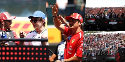 Parata F1, che accoglienza per i piloti all'Hungaroring! Le immagini più belle