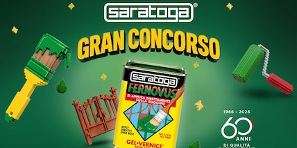 Innovazione e qualità: il brand Saratoga festeggia i 60 anni con un gran concorso