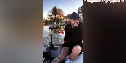 Icardi, giro con China su un'imbarcazione
