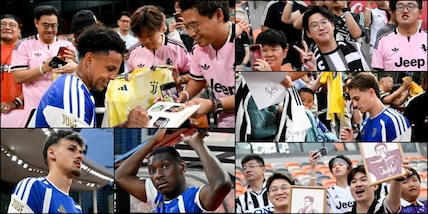 Juve, bagno di folla e allenamento a Hong Kong per la sfida al Chelsea: tifosi cinesi scatenati