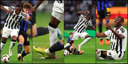 Kolo Muani steso da Bovio in area sul 2-1: Juve-Inter è già iniziata...