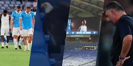 L'aquila Flaminia in tribuna, il video con le maglie vecchie, Gattuso già chiede scusa: incubo Lazio