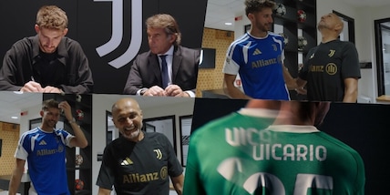 Juve, ecco Vicario: firma sul contratto, l'incontro con Spalletti e le prime immagini in bianconero