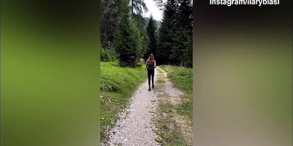 Passeggiata in montagna per Ilary Blasi