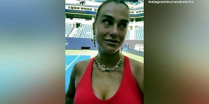 Sabalenka e Djokovic, sorrisi e smorfie prima del doppio agli Us Open