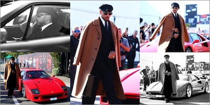 Hamilton, che stile a Monza! Ferrari F40 e look che non passa inosservato