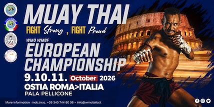 A Ostia i campionati europei Wmo di Muay Thai