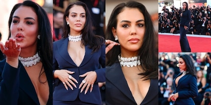 Georgina Rodriguez incanta sul red carpet a Venezia