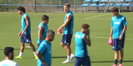 Napoli, allenamento prima dell'Arsenal