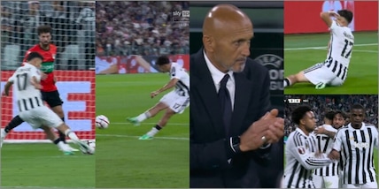 Alajbegovic si sblocca, sassata dal limite e raddoppio Juve: Spalletti reagisce così