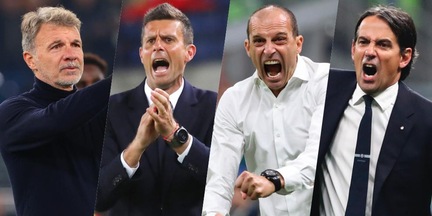 Motta, il confronto con Allegri. Inter a picco, Napoli e Lazio volano