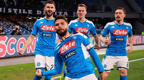 Napoli-Lazio 1-0, decide Insigne: ora Inter o Fiorentina