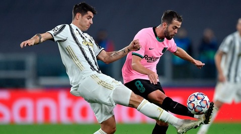 Juventus-Barcellona 0-1 dopo 45': annullati due gol a Morata