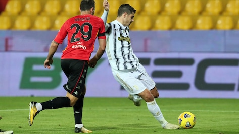 Benevento-Juve 1-1: primo tempo in mano alla squadra di Pirlo, distratta nel finale