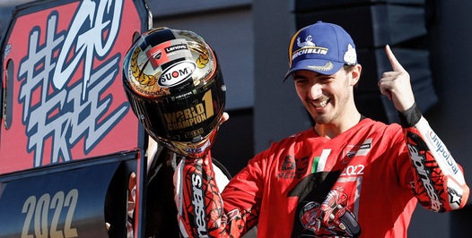 Bagnaia campione nella storia: il Mondo è tuo