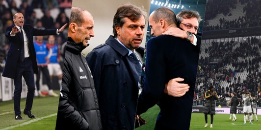 Futuro Allegri, crisi Juve rilancia il dilemma: tifosi si spaccano, Giuntoli...