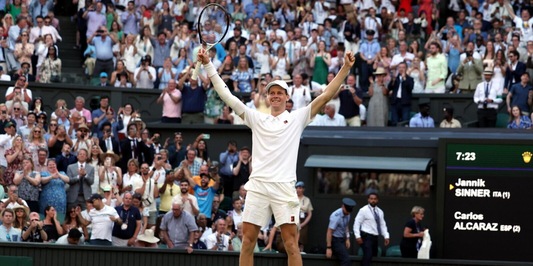 Irripetibile e sublime la felicità di Jannik Sinner