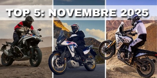 Top 5 moto più vendute di novembre 2025: le adventure dominano il mercato