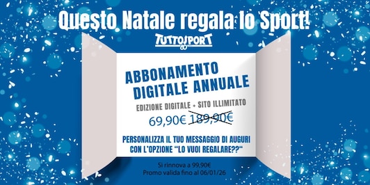 Questo Natale regala lo sport: approfitta della PROMO sull'Edizione Digitale