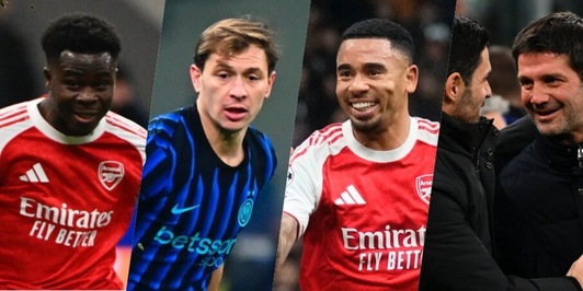 Pagelle Inter-Arsenal: Barella poco concreto, Saka e Gabriel Jesus brillano. Chivu e Arteta…