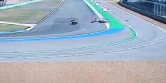 Test Buriram, le prime foto dell'inaspettata caduta di Marquez 