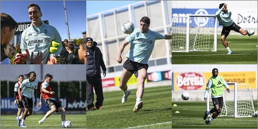 Vlahovic carica, Milik con i bambini, tecnica Boga. E si rivede Holm: allenamento Juve