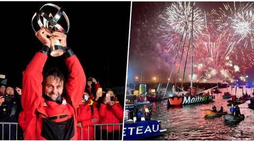 La festa di Bestaven, in trionfo alla Vendée Globe