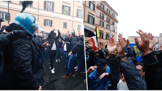 IoApro, proteste e scontri nel cuore di Roma