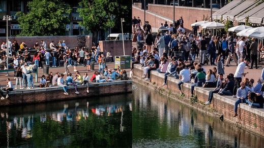Assembramenti a Milano: Navigli presi d'assalto!