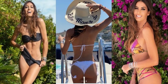 Elisabetta Gregoraci in vacanza: fisico da 10 in pagella e boom di like