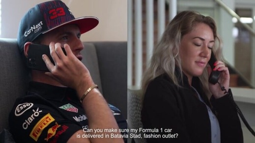 Verstappen e CarNext: il partner consegna al pilota la RB14 del 2018
