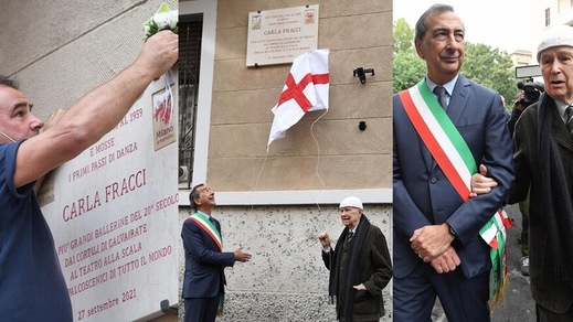 Carla Fracci, Milano le dedica una targa: la cerimonia