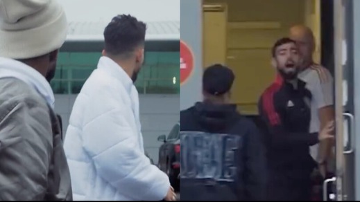 Bruno Fernandes, siparietto con Fred e Telles: "Non siamo qui per fare filmati"