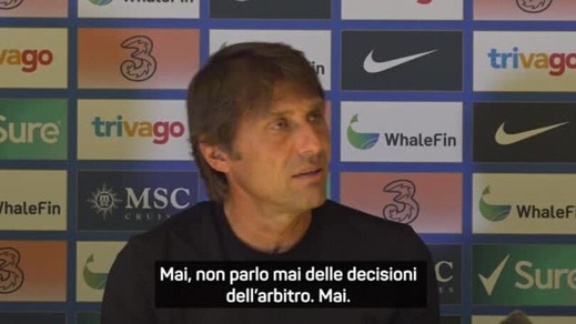 Conte dopo le scintille con Tuchel: "Se vedo aggressività io rispondo..."
