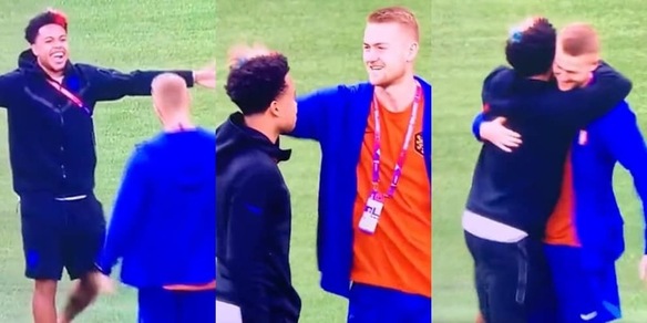 McKennie e De Ligt si ritrovano: abbracci e risate prima di Olanda-Usa